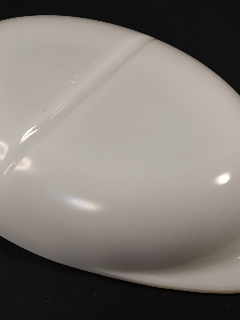 Vintage Pyrex Divided Casserole Dish | Opal Milk Glass, Model 1063 - Picture 3 of 6